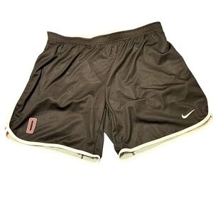 Nike Lined Draw String Athletic Shorts Black/White/Red Size Large NWOT